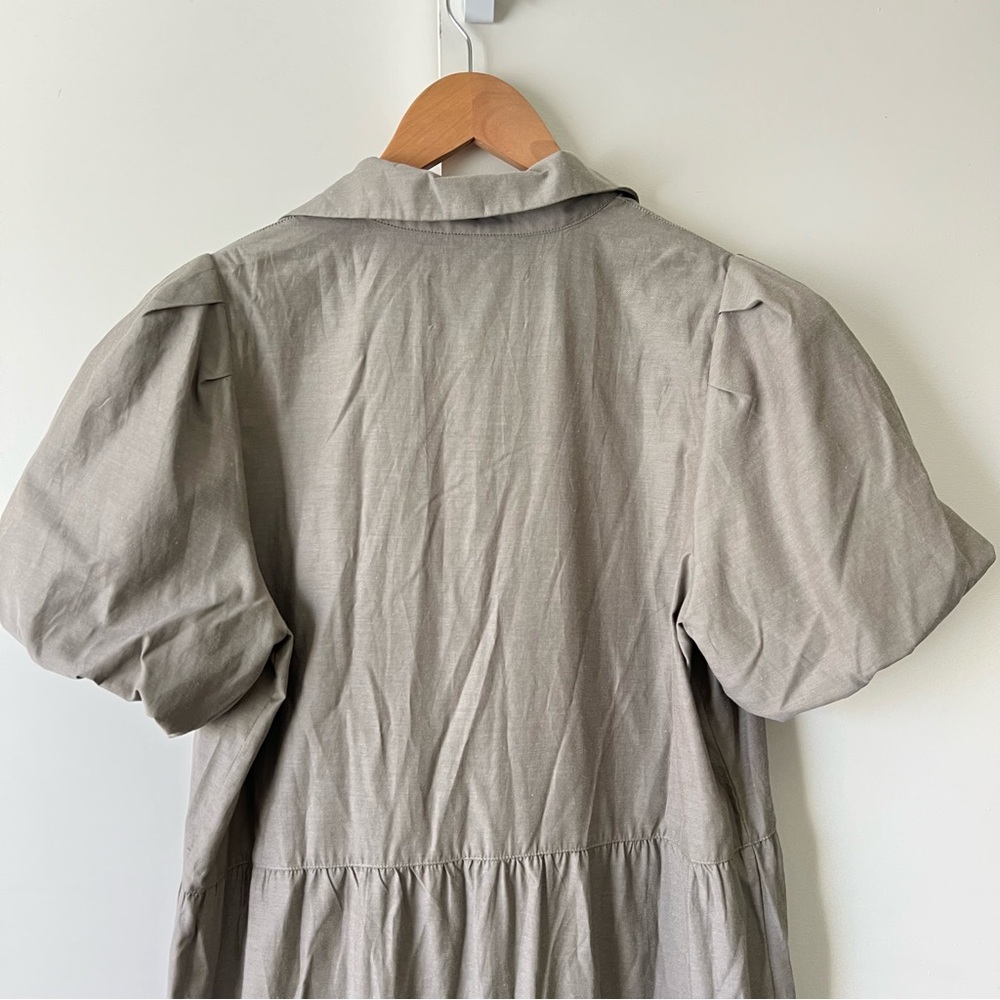 Brochu Walker The Havana Dress In Terra Brown Tiered Midi Dress Large $348 - Picture 11 of 13